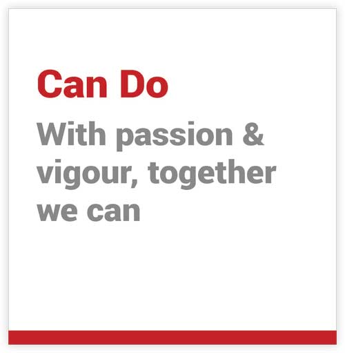 Can Do - With passion & vigour, together we can